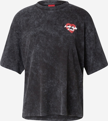 HUGO Red T-Shirt 'Dazalena' in Schwarz: predná strana