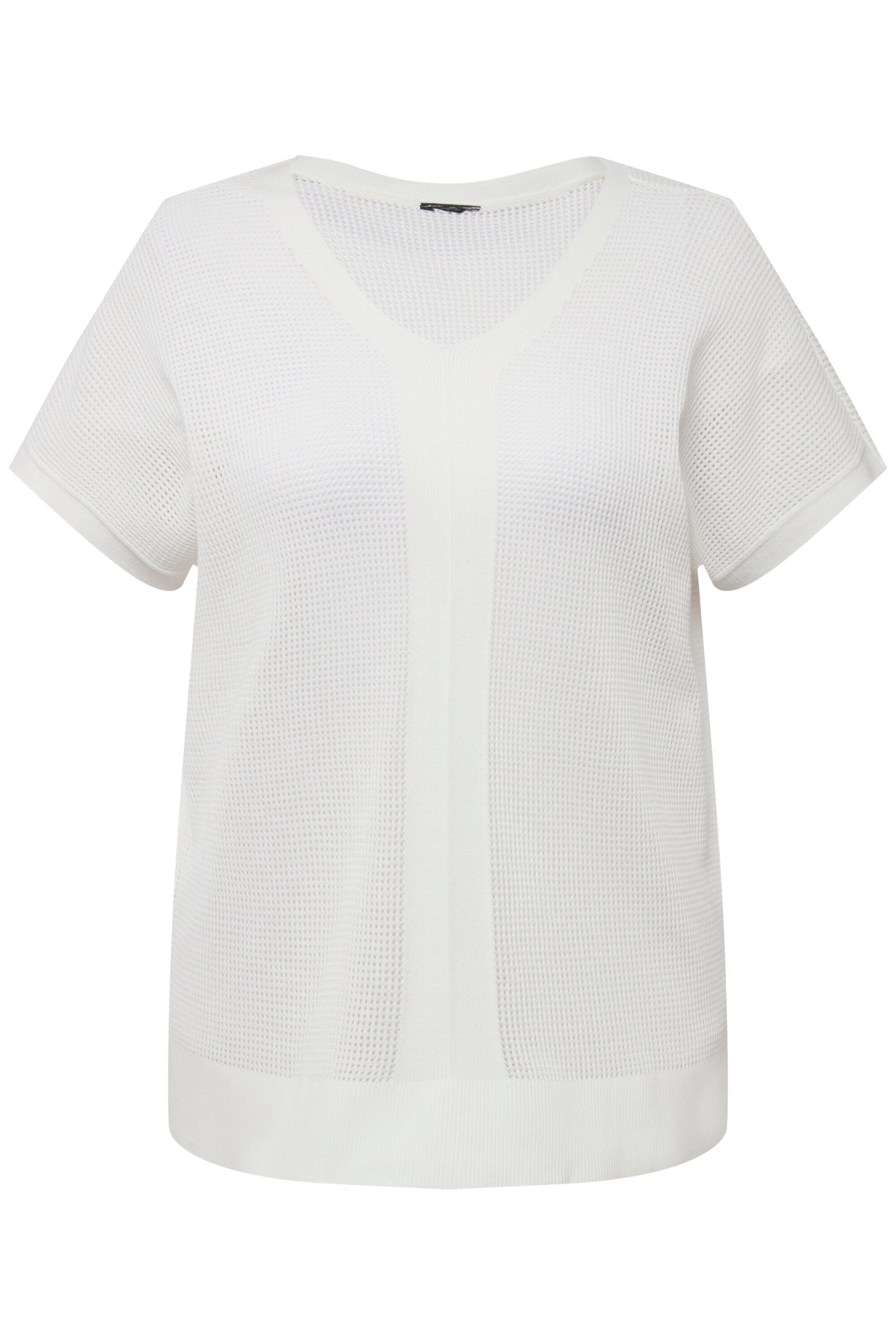 Ulla Popken Trui in Wit: voorkant