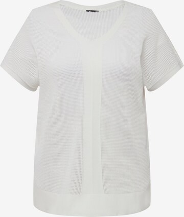 Pull-over Ulla Popken en blanc : devant