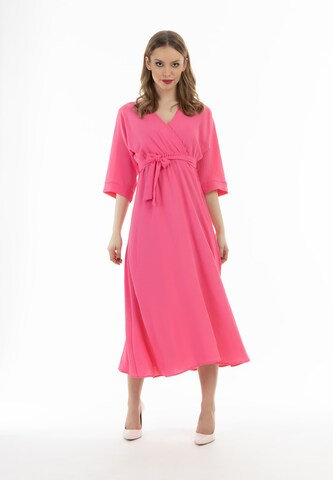 Robe faina en rose : devant