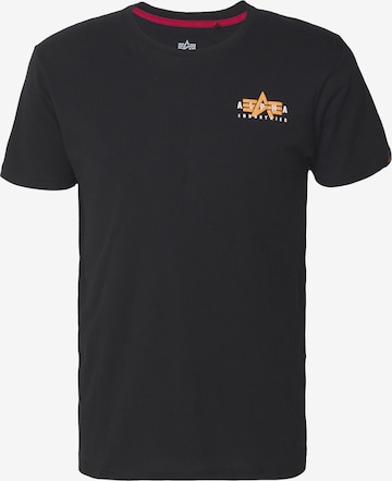 ALPHA INDUSTRIES - Camiseta en negro: frente