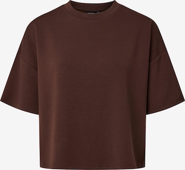 PIECES Sweatshirt 'PCPolly' i brun: forside