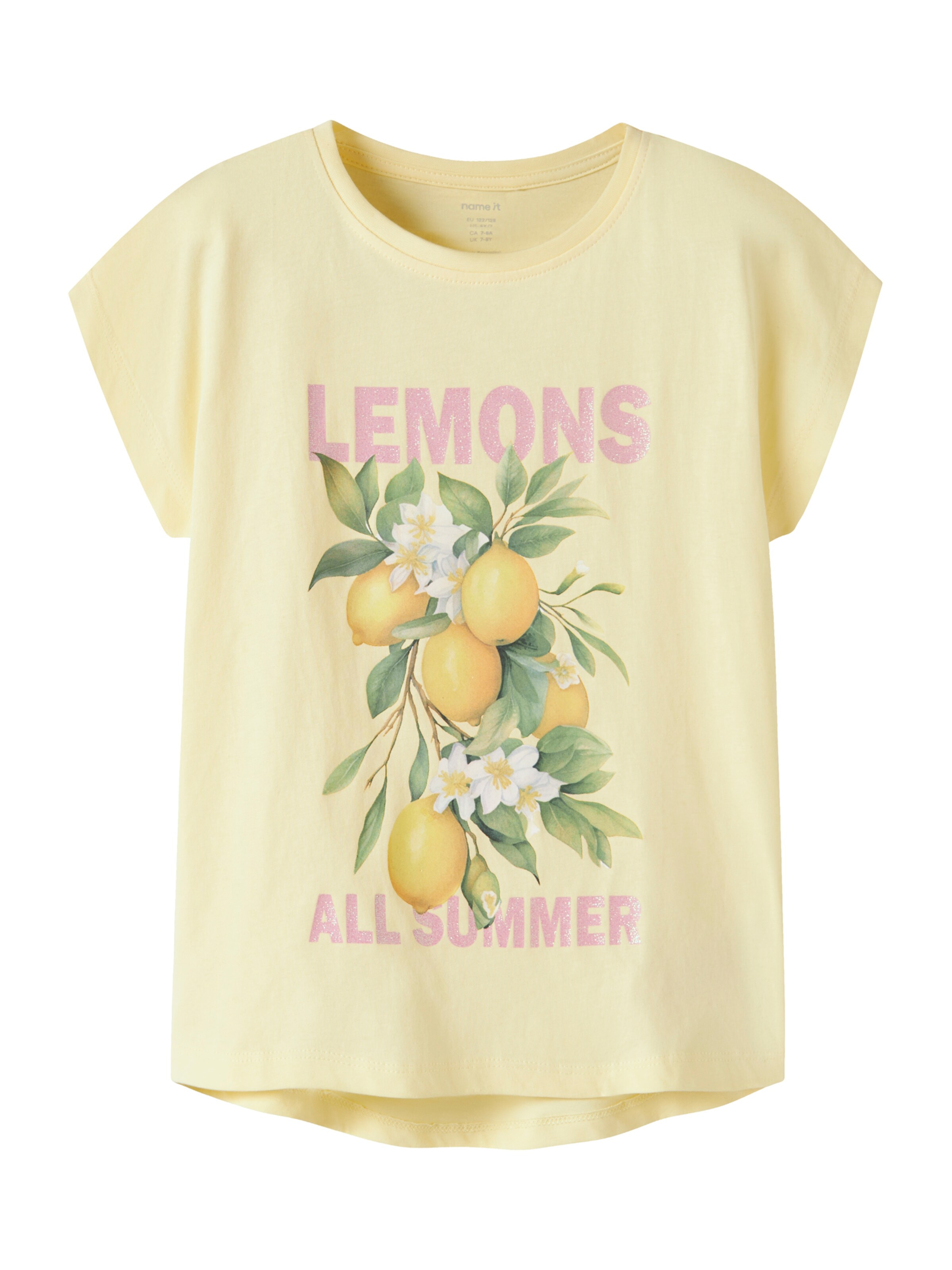 NAME IT Shirt 'NKFVOTIA' in Yellow: front