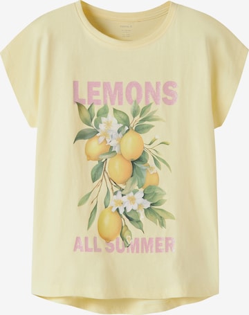 NAME IT Shirt 'NKFVOTIA' in Yellow: front