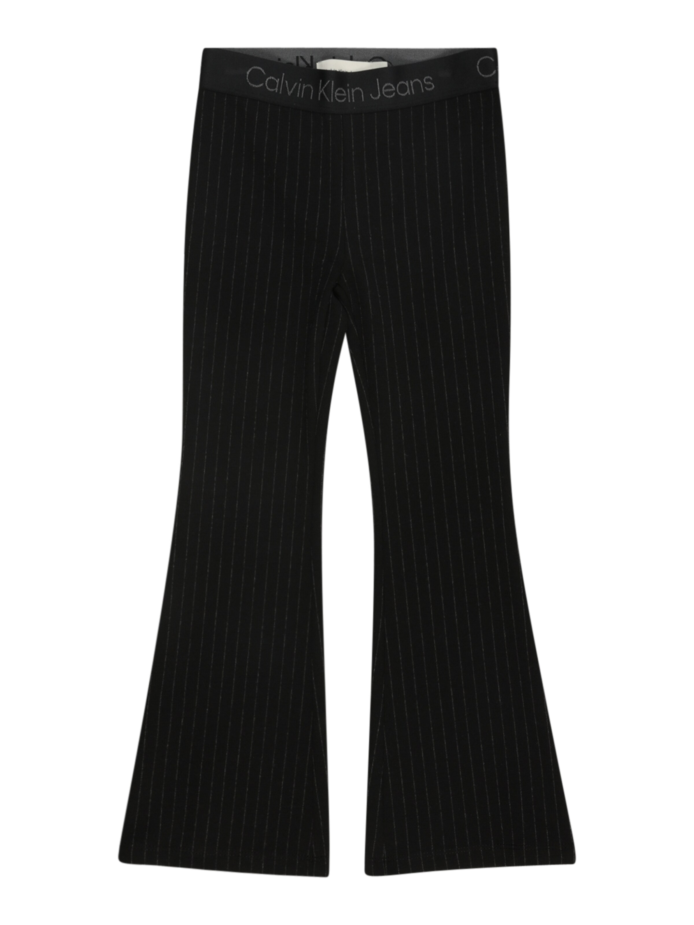 Calvin Klein Jeans Flared Hose in Schwarz: Vorderseite