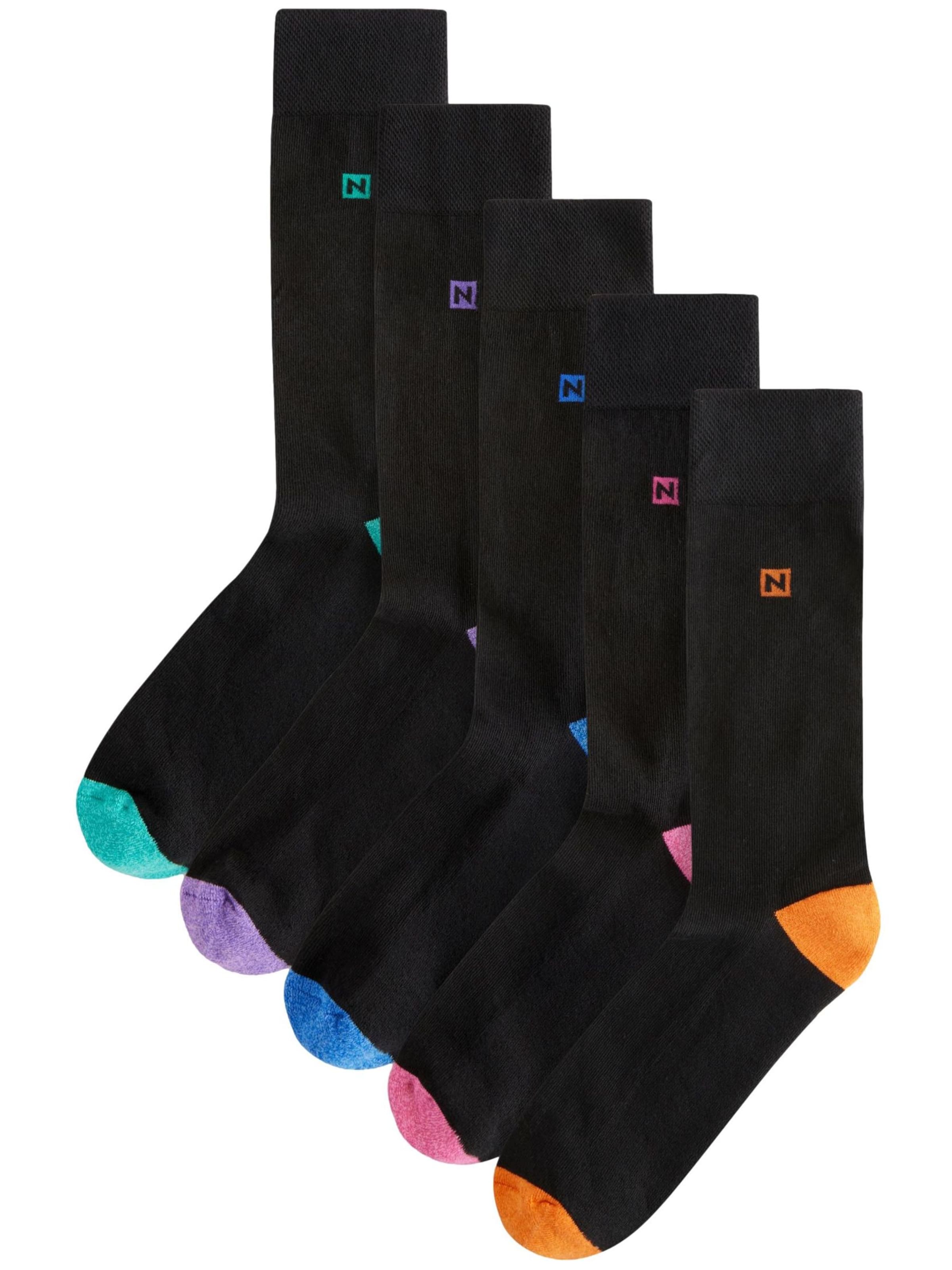 Next Socken in Schwarz: Vorderseite