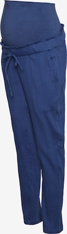 MAMALICIOUS Regular Trousers 'CORA' in Blue: front