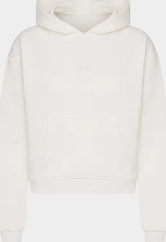 cfab (formerly creamy fabrics) Sweatshirt 'Classic' i vit: framsida