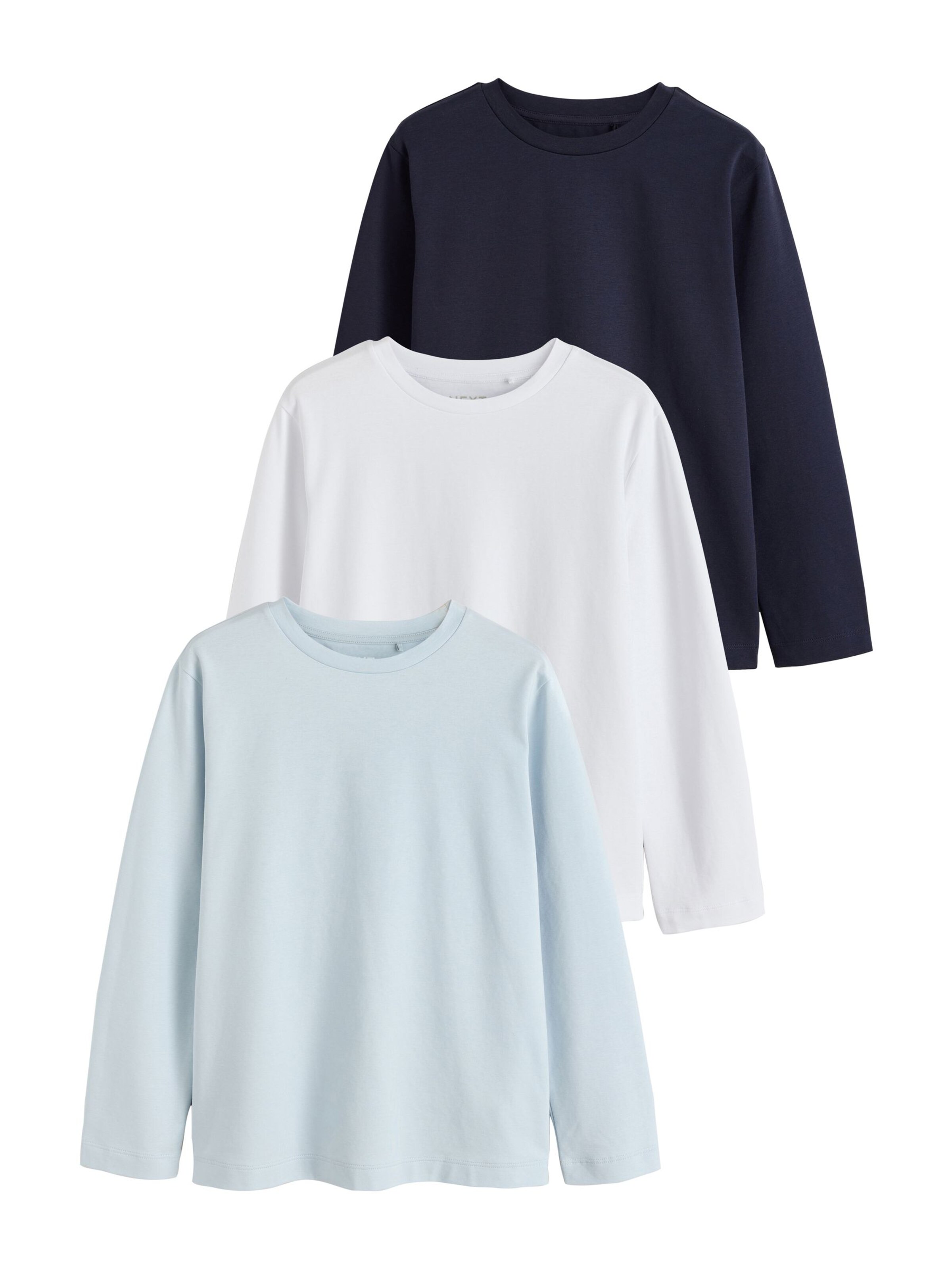Next Shirt in XS in navy / hellblau / weiß, Produktansicht