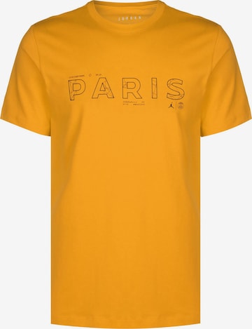 Maglietta 'Paris St.-Germain' di Jordan in giallo: frontale