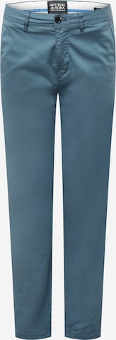 Coupe slim Pantalon chino 'Stuart' SCOTCH & SODA en bleu : devant