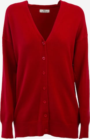 Influencer Knit cardigan in Red: front