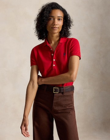 T-shirt Polo Ralph Lauren en rouge : devant