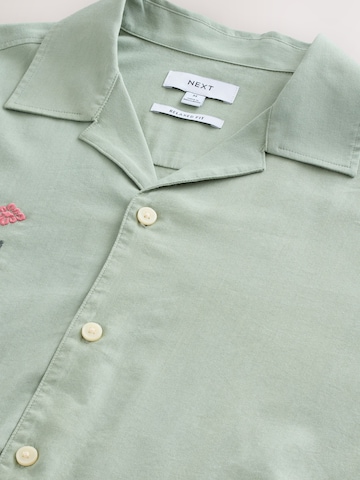 Next Comfort fit Button Up Shirt in Green