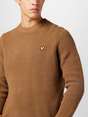 Lyle & Scott Sweter w kolorze brązowy