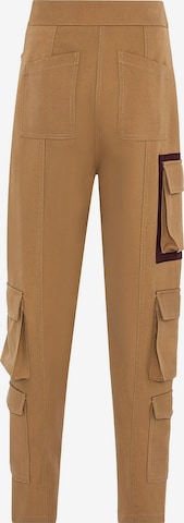 NOCTURNE Tapered Cargo Pants in Brown