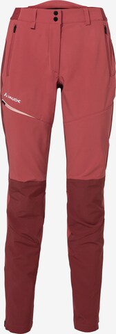 VAUDE Regular Outdoorbroek 'Elope' in Rood: voorkant