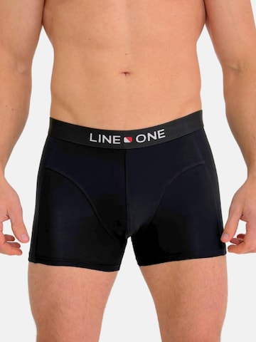 Line One Μποξεράκι 'Herren Boxershorts aus Baumwolle' σε μαύρο
