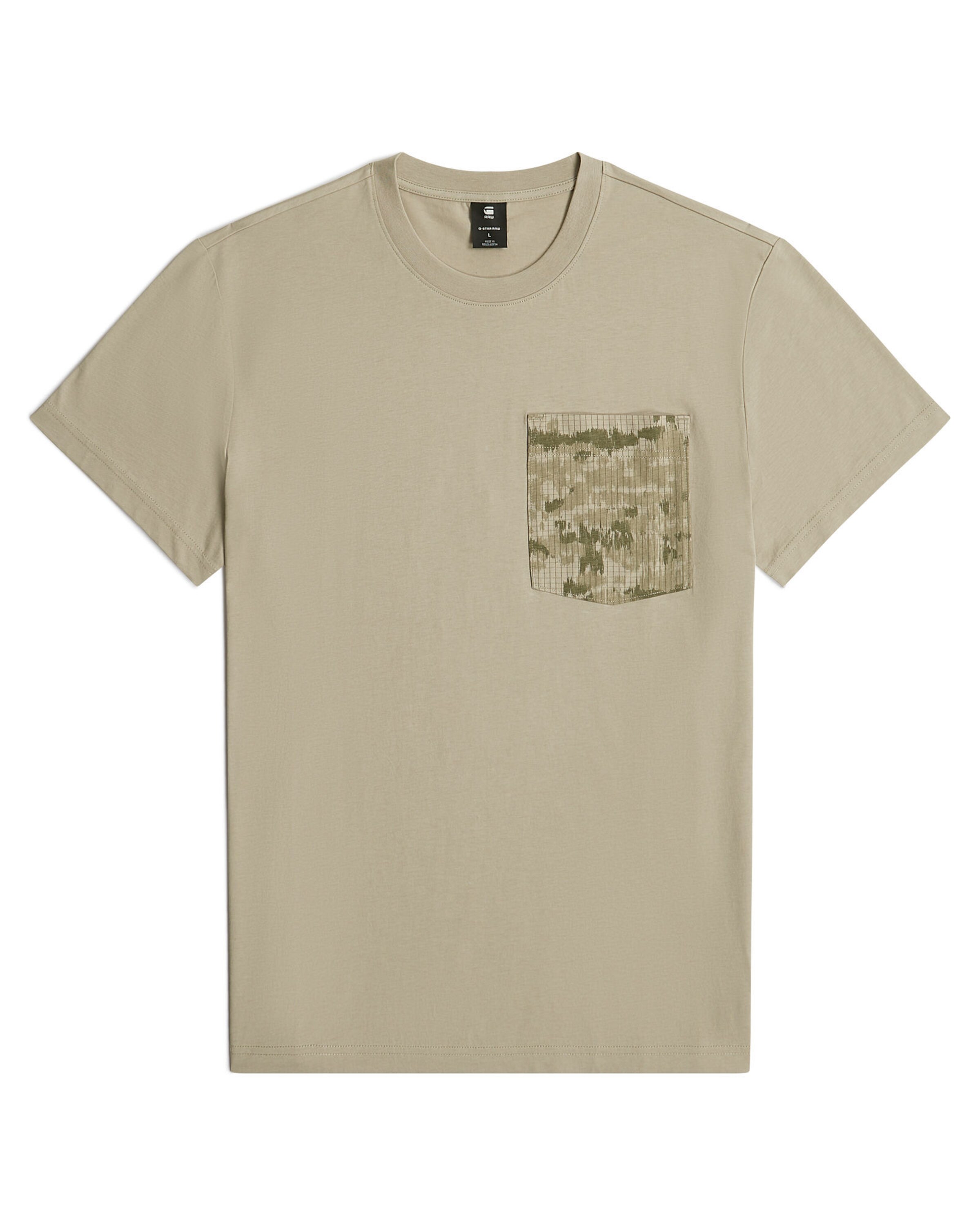 G-STAR Shirt in Beige: voorkant