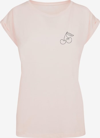 Merchcode T-Shirt 'Cherry' in Pink: Vorderseite