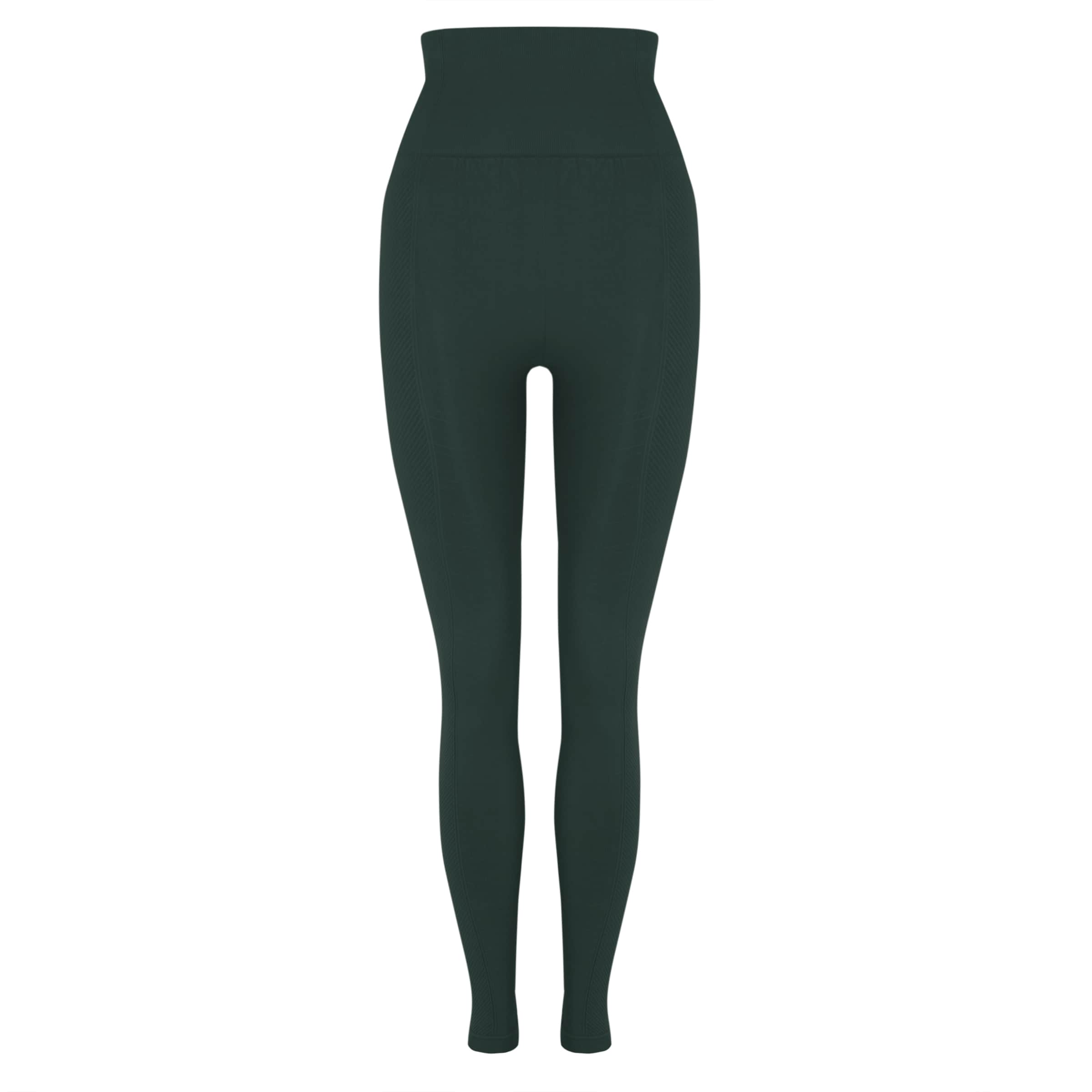 Born Living Yoga Skinny Sportbroek in Groen: voorkant