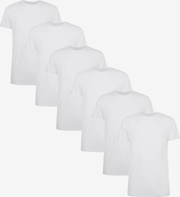 Maglietta di Bamboo basics in bianco: frontale