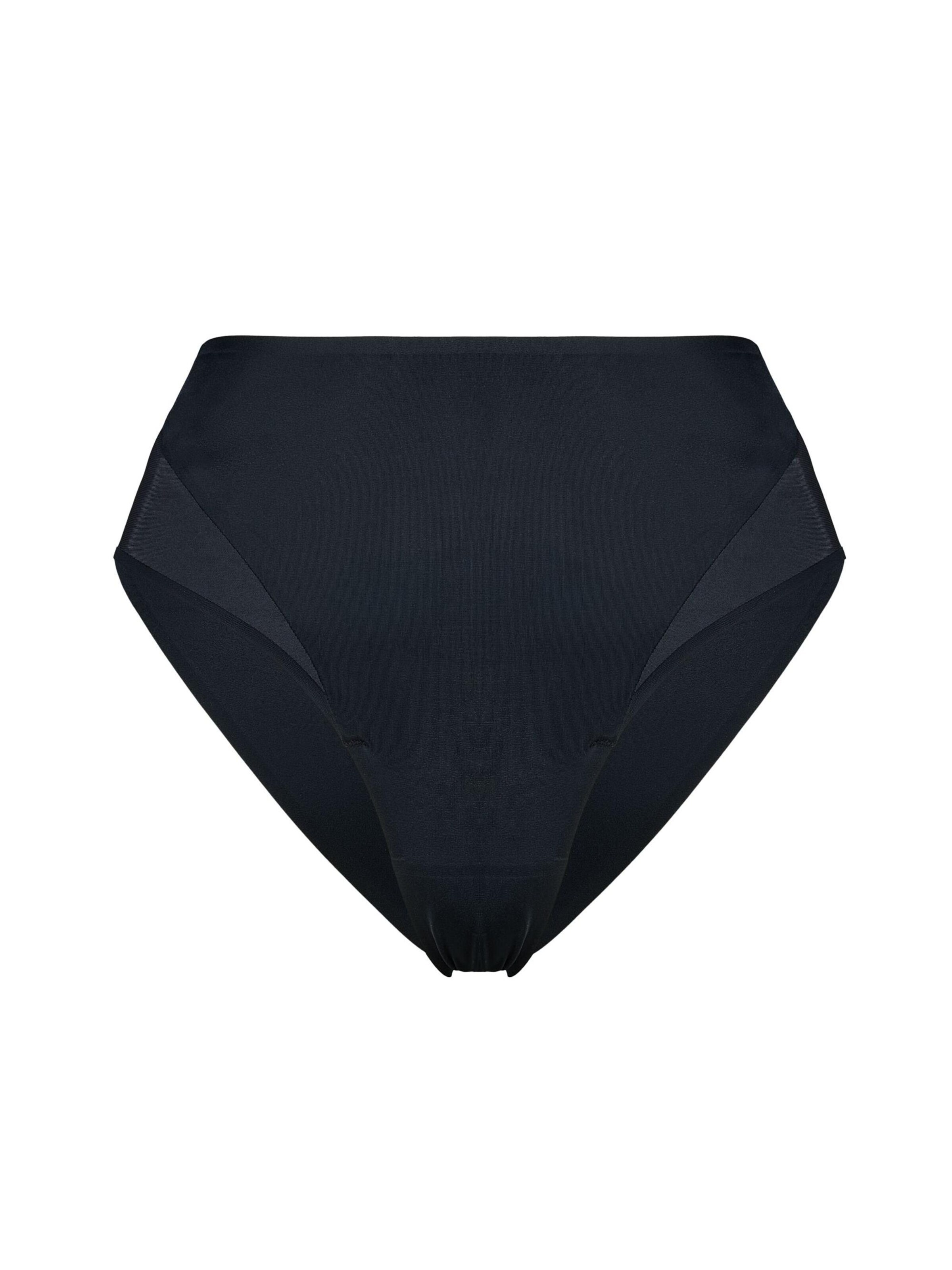 ESOTIQ Boyshorts 'Taillenslip Essential, hohe Leibhöhe, schimmernde Optik, transparent' in Black: front
