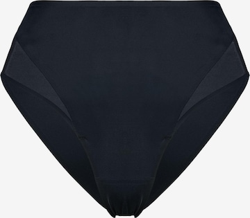 ESOTIQ Panty 'Taillenslip Essential, hohe Leibhöhe, schimmernde Optik, transparent' in Schwarz: Vorderseite