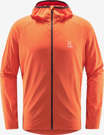 Haglöfs Funktionsfleecejacke 'Mirre Mid' in orange / weiß, Produktansicht