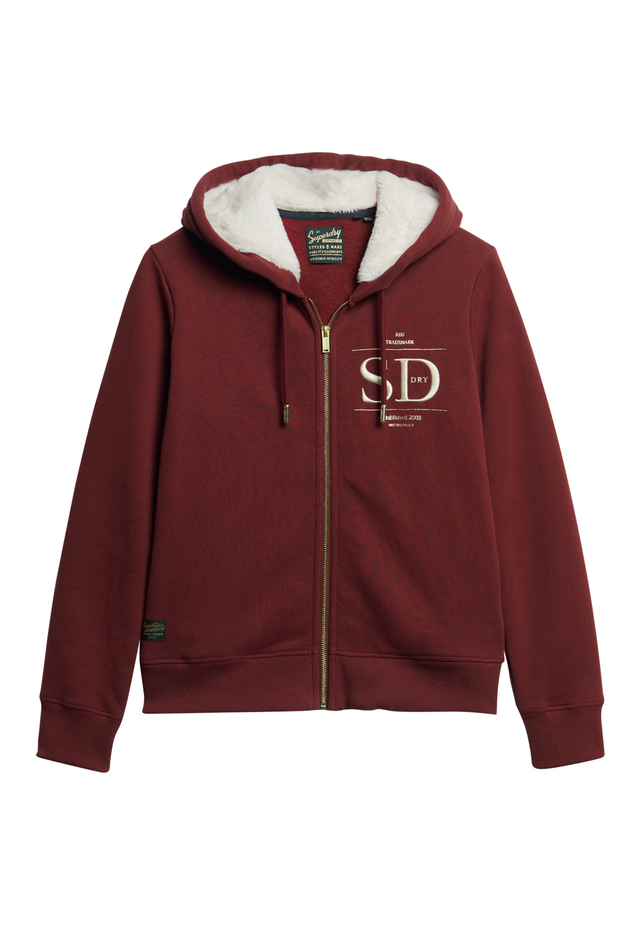 Superdry & Co Sweatjacke in Rot: Vorderseite