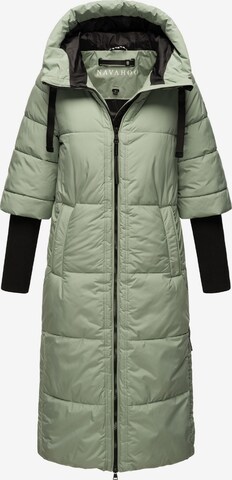 NAVAHOO Winter Coat 'Ciao Miau XIV' in Green