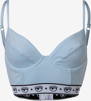 Bustino Reggiseno di Chiara Ferragni in blu: frontale