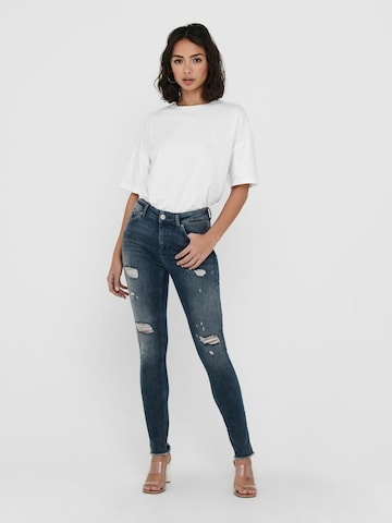 ONLY Skinny Jeans 'Blush' in Blue