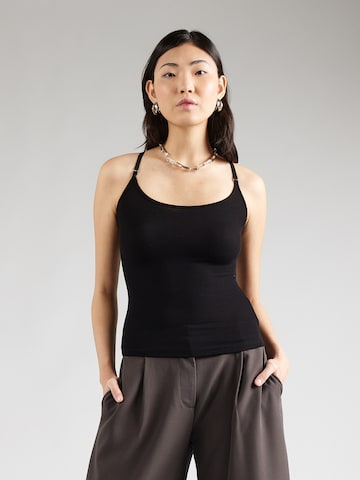 Haut 'Grace' WEEKDAY en noir : devant
