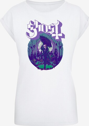 Merchcode Shirt 'Ghost - Pastel Ashes' in Wit: voorkant