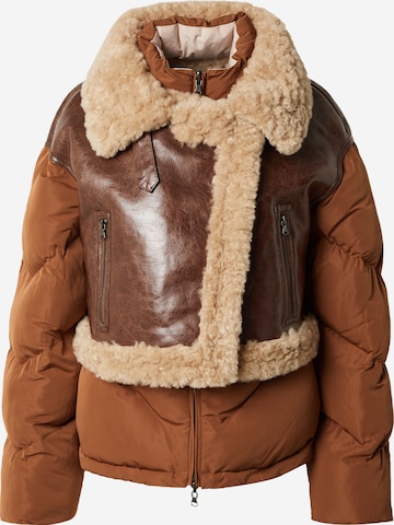 Veste d’hiver Urban Code en marron : devant