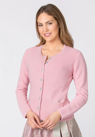 STOCKERPOINT Knitted Janker 'Malou' in Pink: front