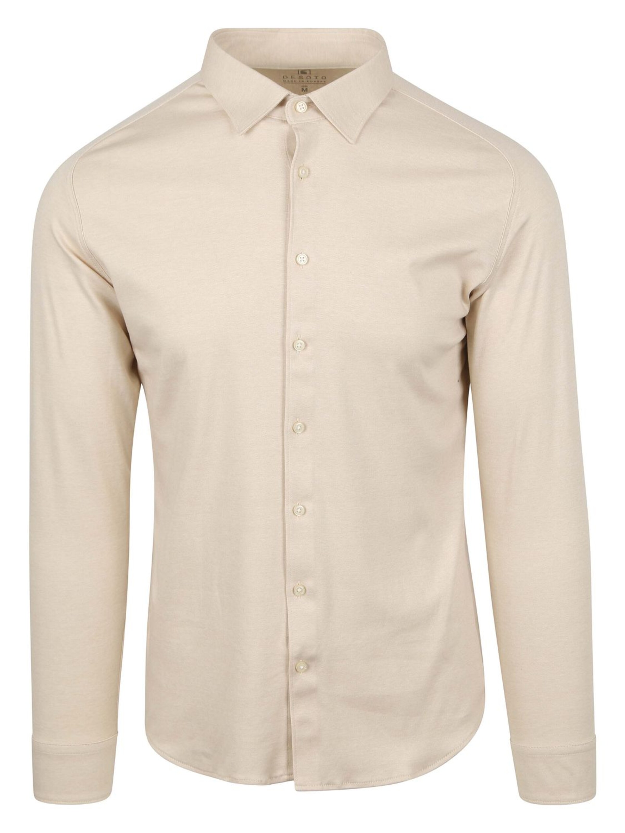 DESOTO Button Up Shirt 'Kent' in Beige: front