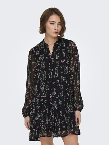 Robe-chemise 'ONLEMILIE' ONLY en noir : devant