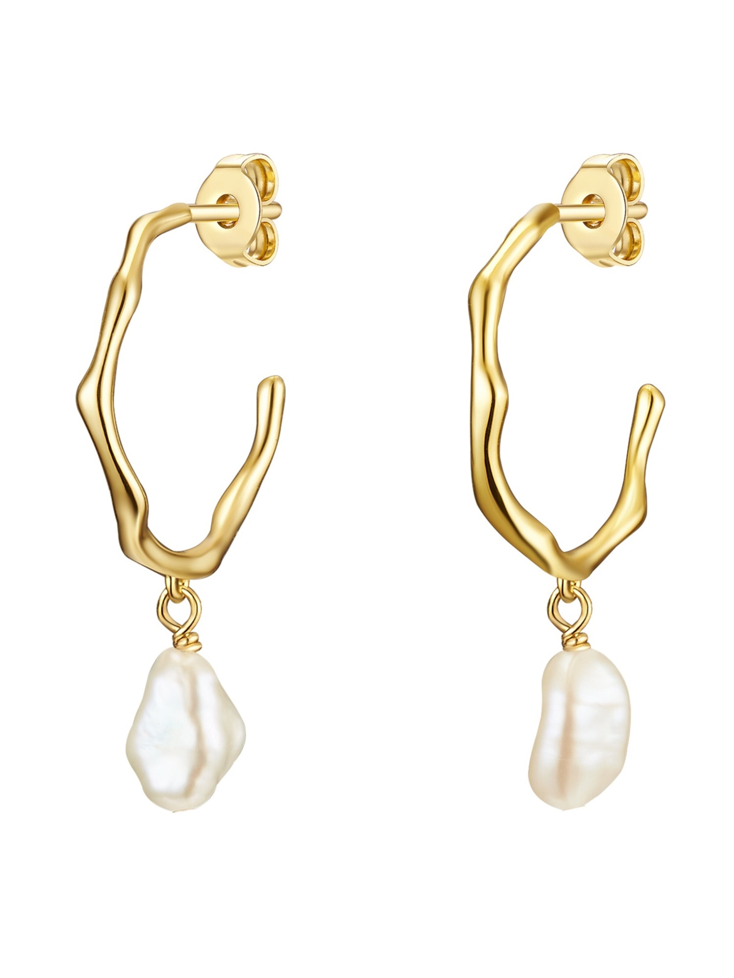 Lulu & Jane Ohrringe in Gold: Vorderseite