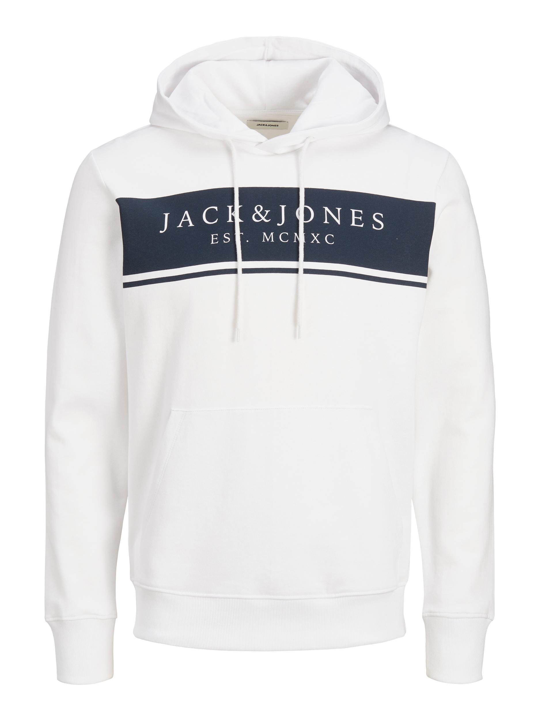 Abbigliamento Abbigliamento in felpa JACK & JONES Felpa in Bianco 
