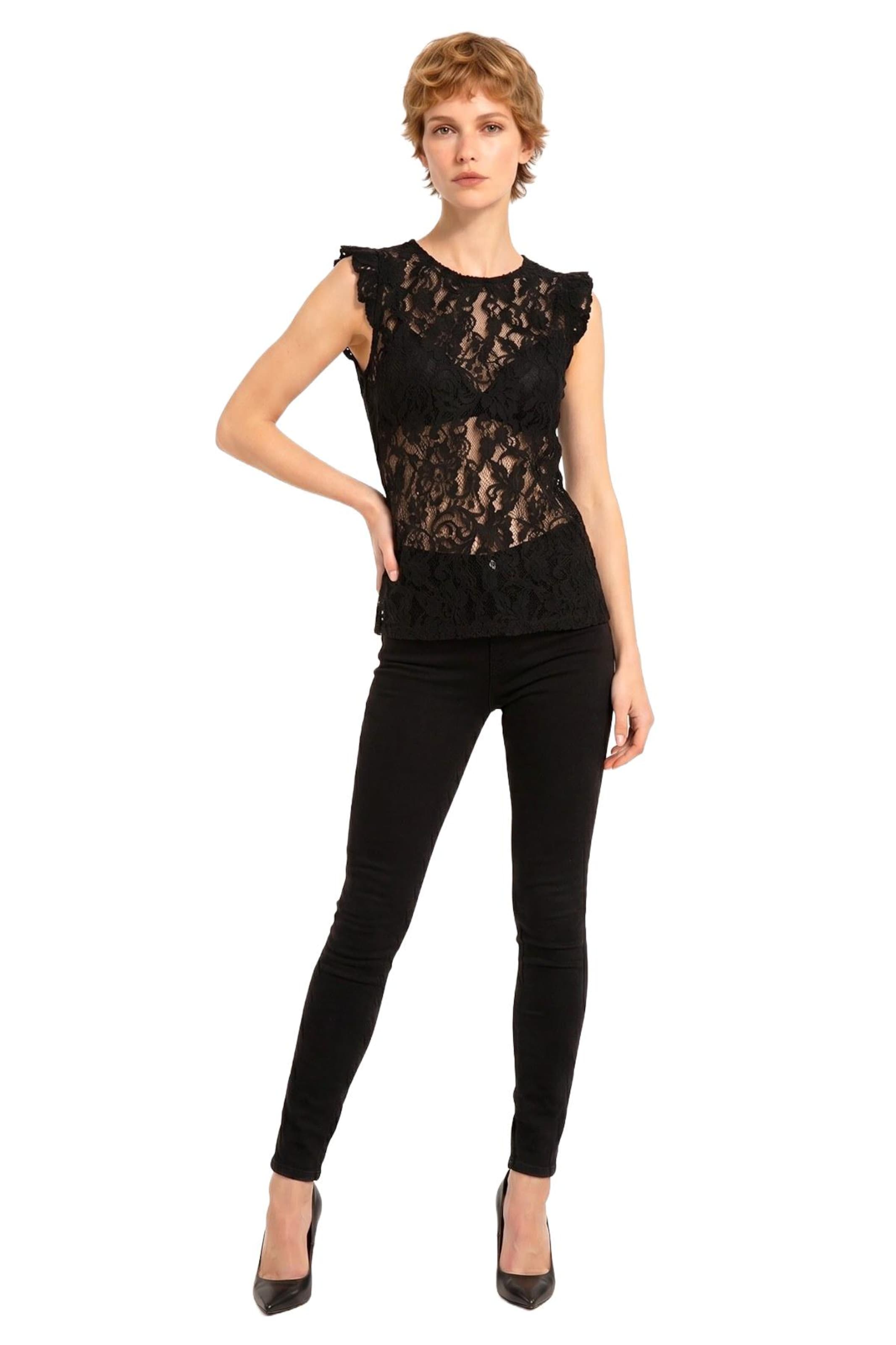 Alexa Dash Top in Schwarz