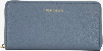 Carlo Colucci Wallet 'Checchinato' in Blue: front