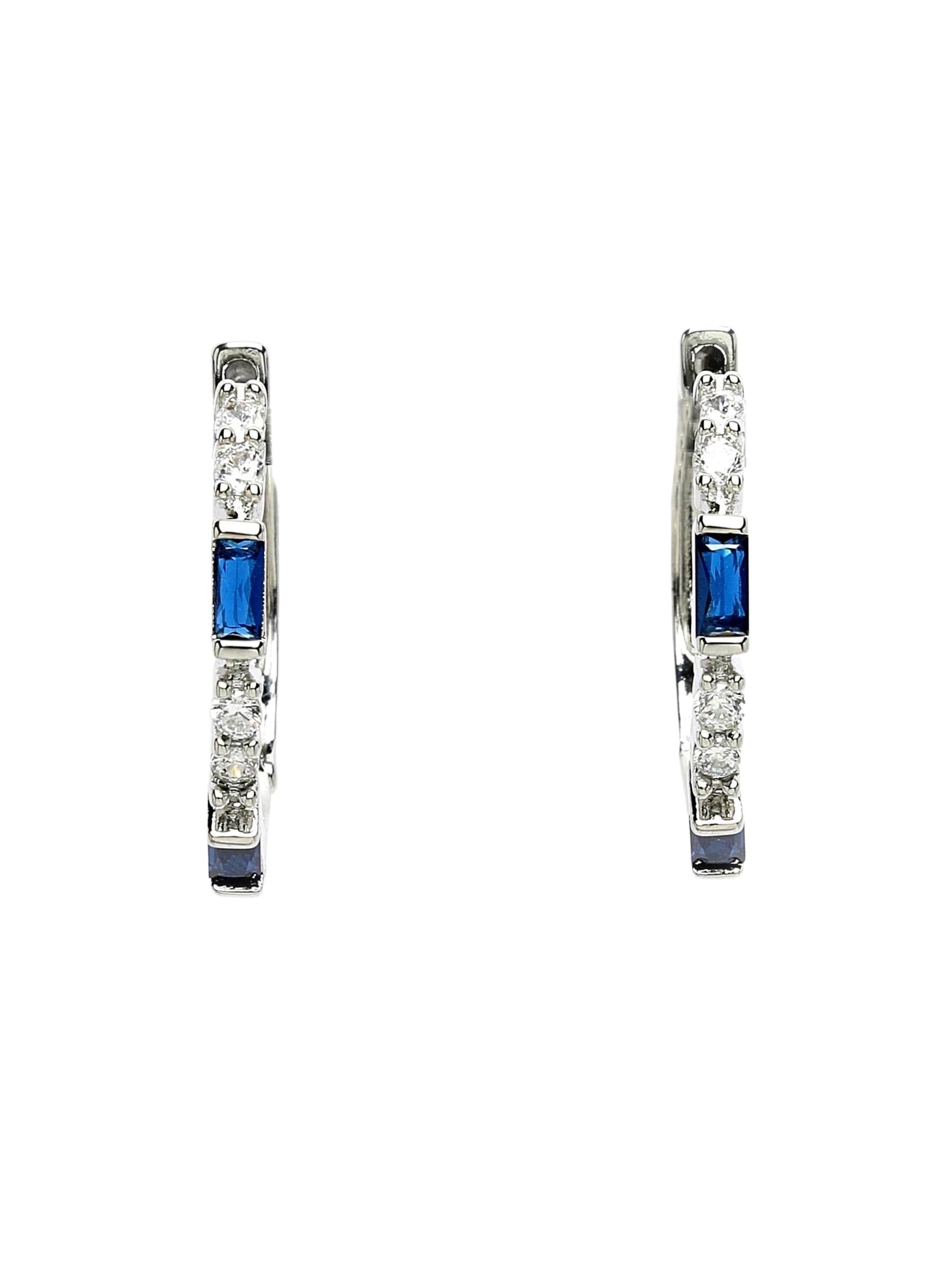 Boucles d'oreilles 'Wandata' AVANT-GARDE PARIS en bleu : devant