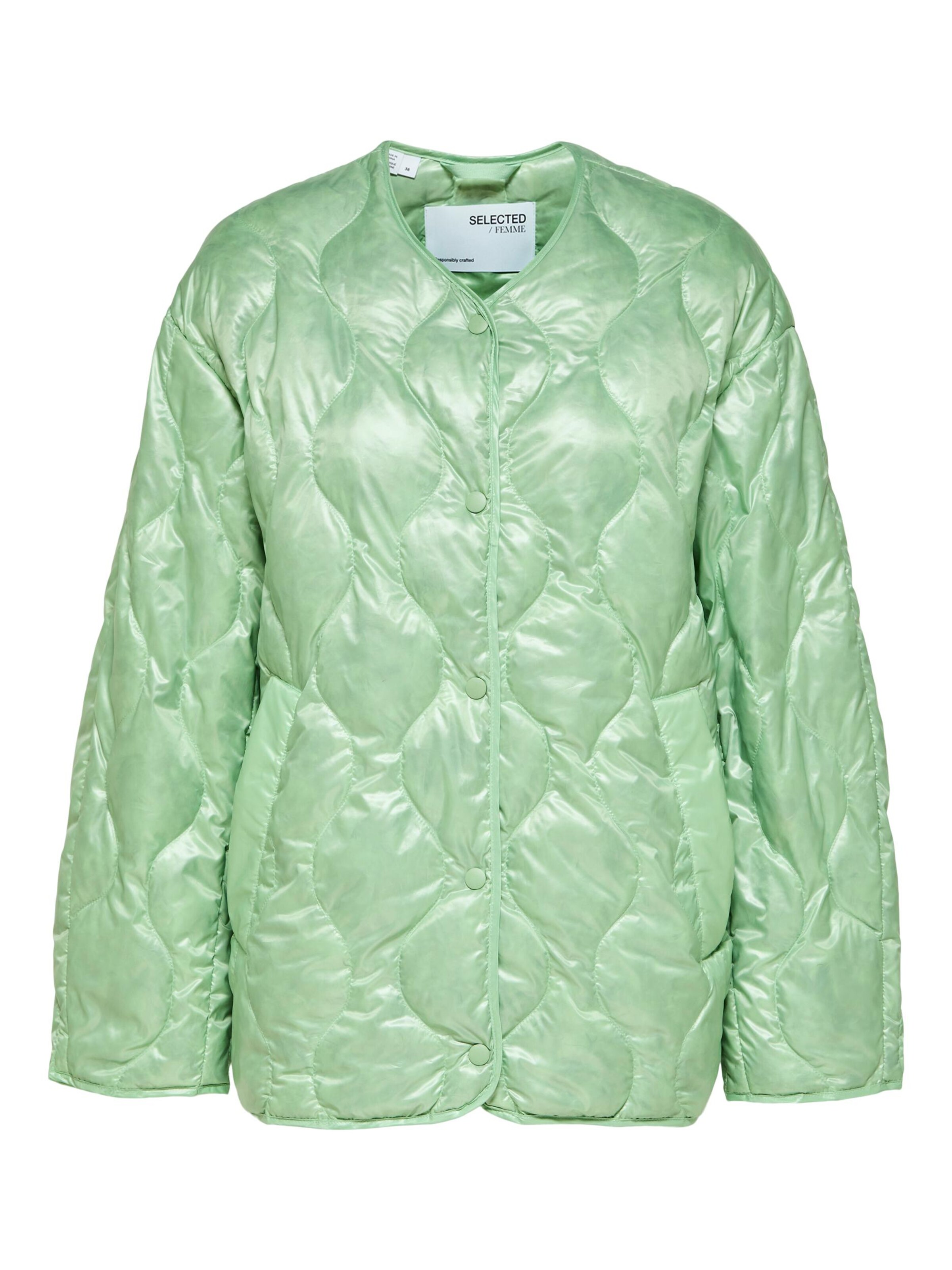 Geacă de primăvară-toamnă 'Maya' de la SELECTED pe verde: față