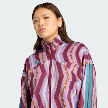ADIDAS SPORTSWEAR Sports sweat jacket 'Adidas x Farm Tiro' in Red