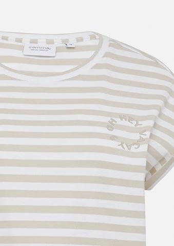 Maglietta di comma casual identity in beige