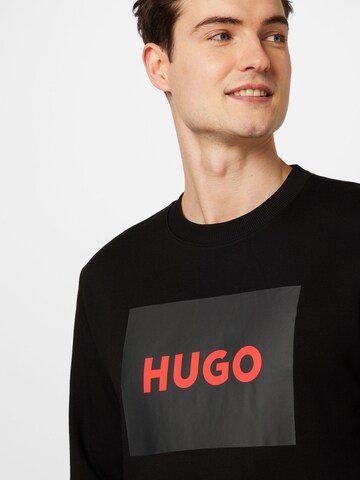 HUGO Sweatshirt 'Duragol' in Zwart