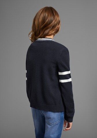 DELMAO Strickjacke in Blau