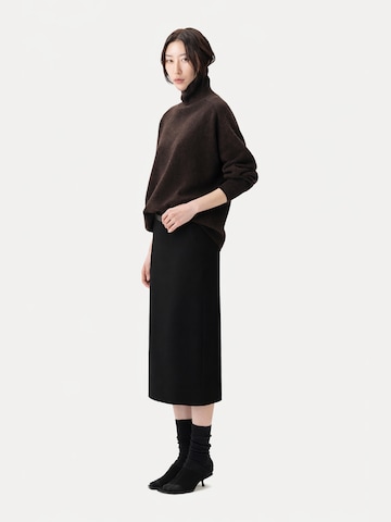 GOBI Cashmere Rock 'Cashmere Tailored Skirt'‌‌‌ in Schwarz